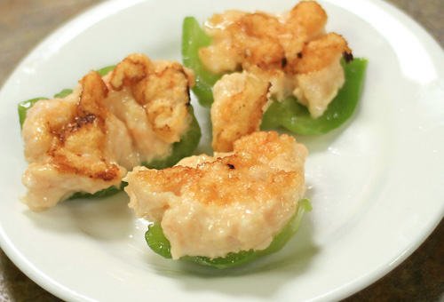 Stuffed Green Pepper W/ Shrimp Paste