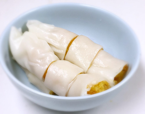 Chinese Donuts Wrapped in Rice Rolls