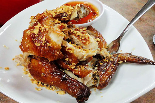 Garlic Deep Fried Chicken with Sweet& Chilli Sauce