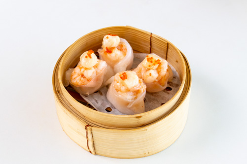 Steamed Fish Roe & Scallop Dumplings (with Shrimp)