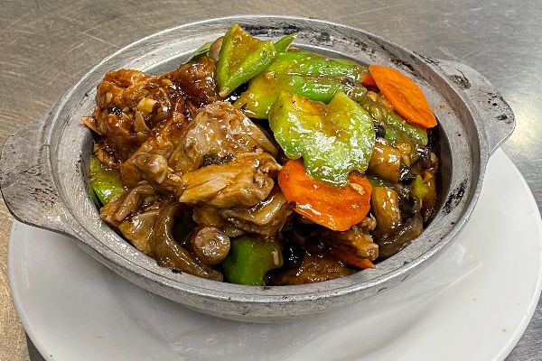 Duck Hotpot with Bitter Melon