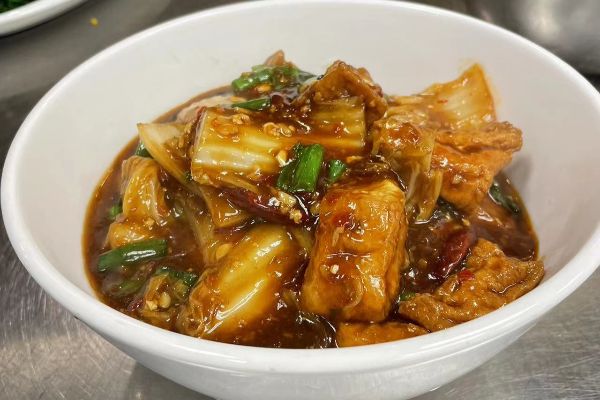 Szechwan Style Deep Fried Tofu with Beef Brisket