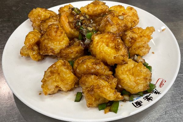 Shrimp Balls Stir Fried with Soy Sauce